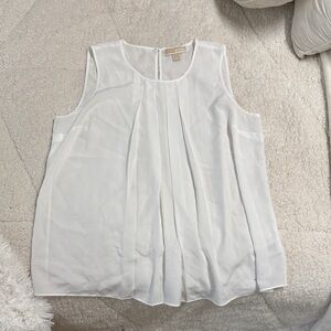 Michael Kors White Sleeveless Blouse